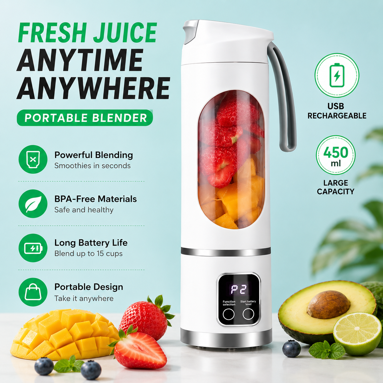 HEALTHY SMOOTHIES ANYWHERE IN 30 SECONDS